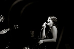 During the "I Look Up" film shoot